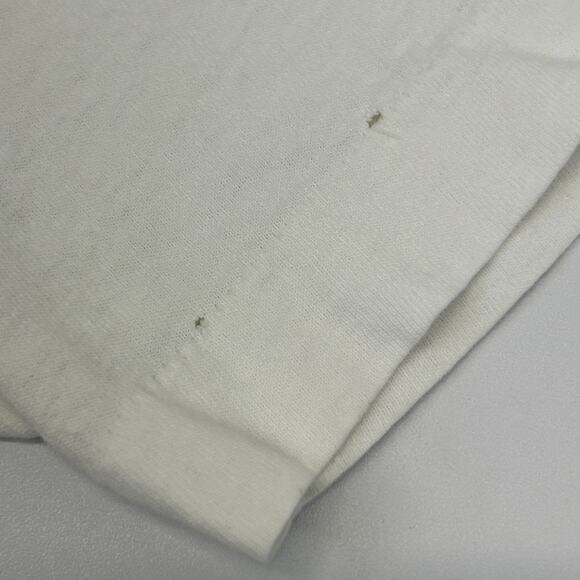 Vintage 80s Distressed Giant Panda Bear T Shirt Hand Painted White Tee S Small - Picture 10 of 14